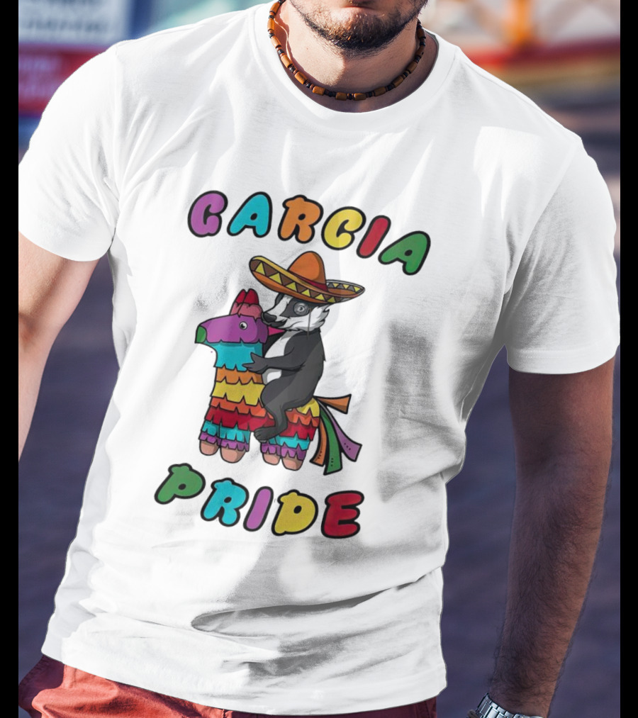 Garcia Pride Piñata Sombrero Rainbow Colors T-Shirt