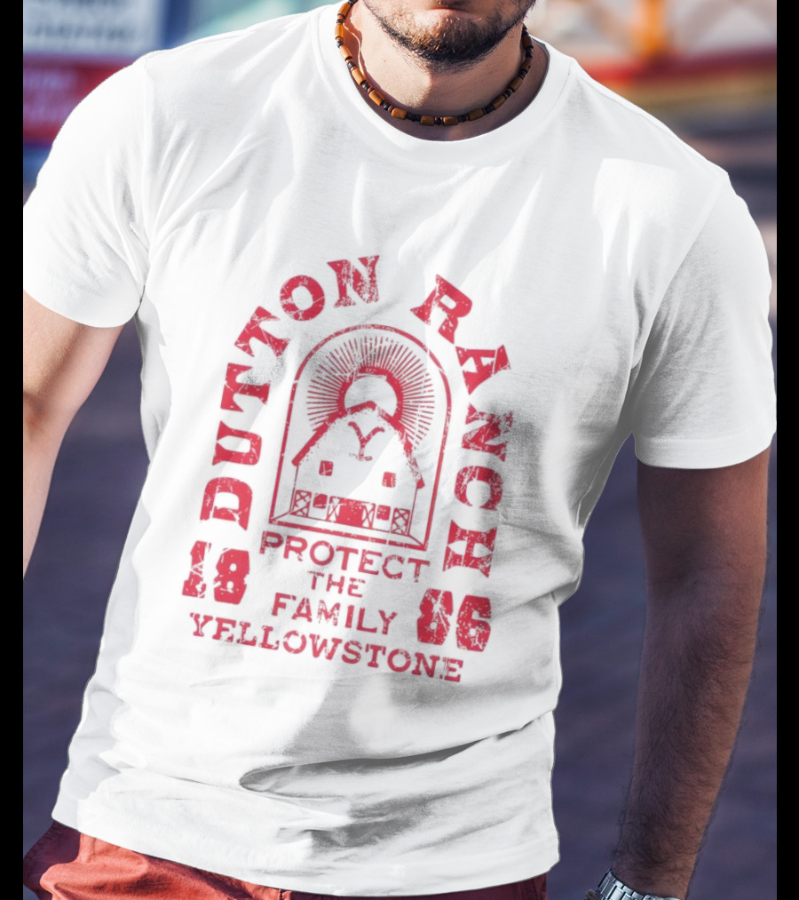 Yellowstone Dutton Ranch Protect The Family 1886 T-Shirt