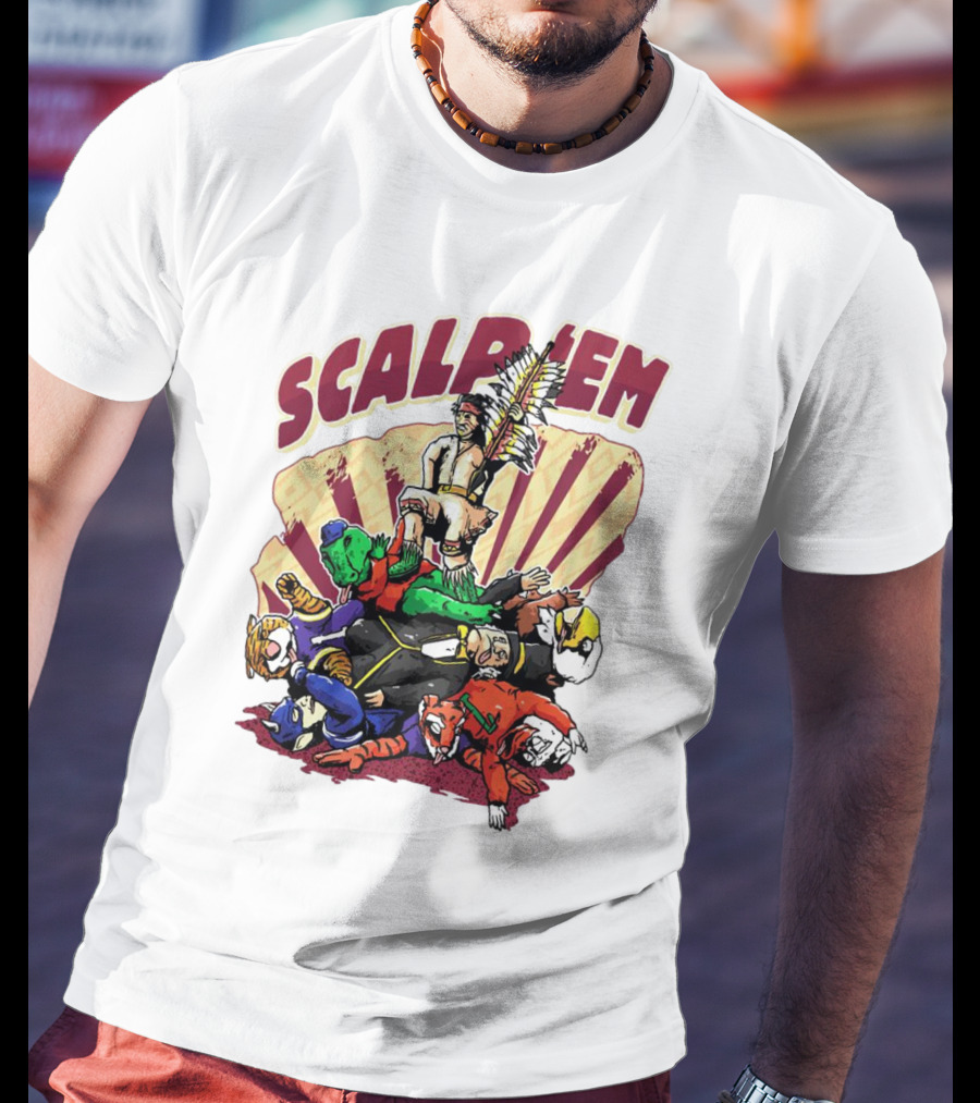 Scalp Em Florida State Seminoles Football Victory Over Rivals T-Shirt