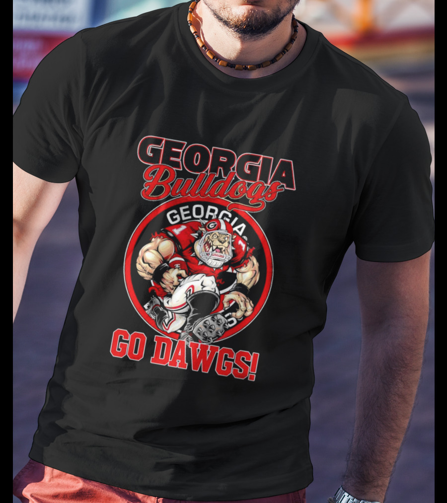 Georgia Bulldogs Go Dawgs Bulldog Mascot Georgia Football T-Shirt