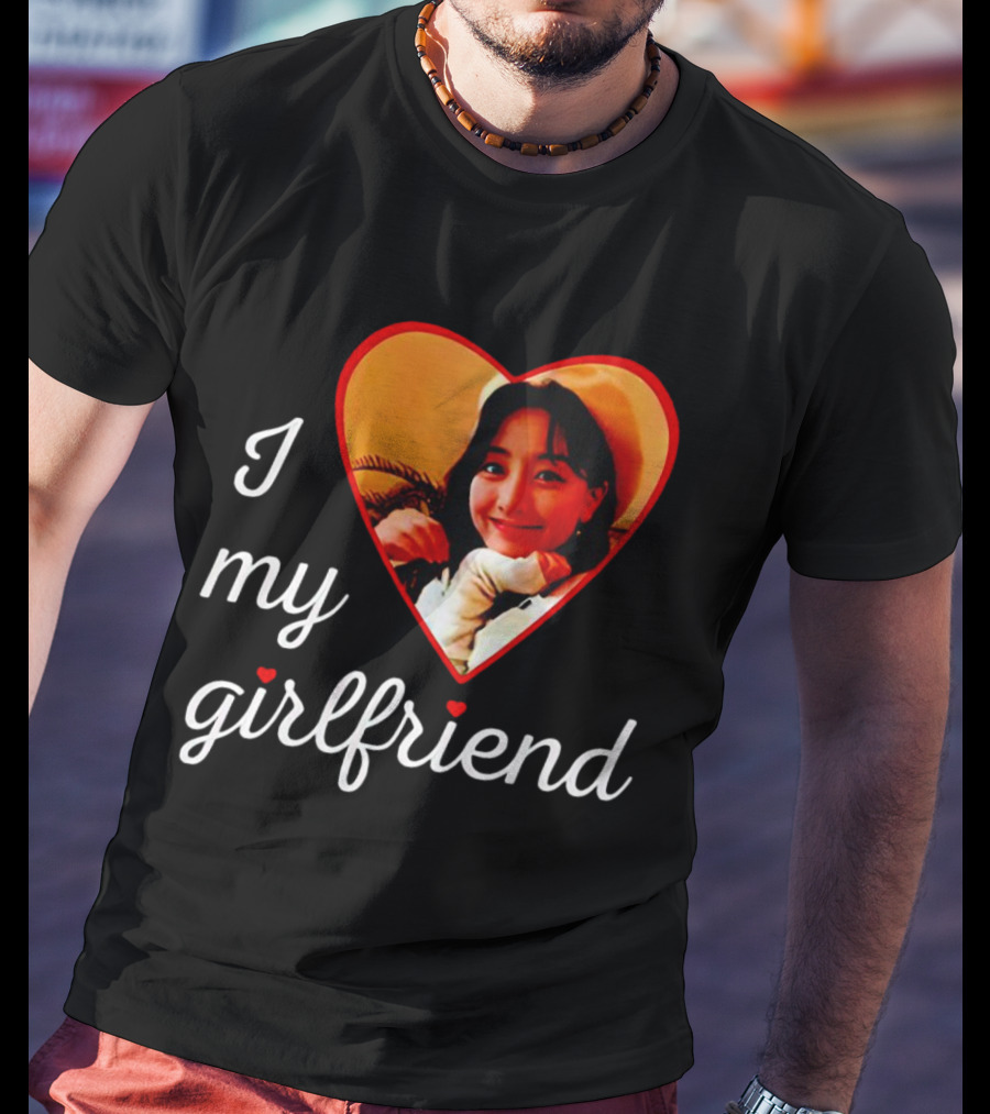 I Love My Girlfriend Jihyo Heart Photo T-Shirt