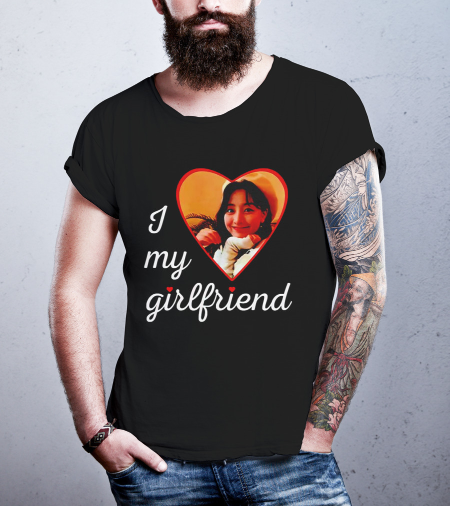 I Love My Girlfriend Jihyo Heart Photo T-Shirt