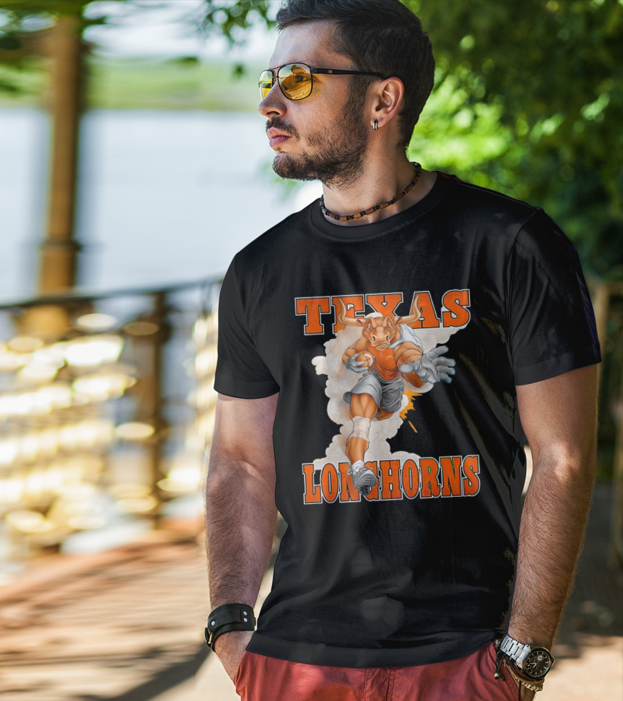 Texas Longhorns Mascot Charging Forward T-Shirt