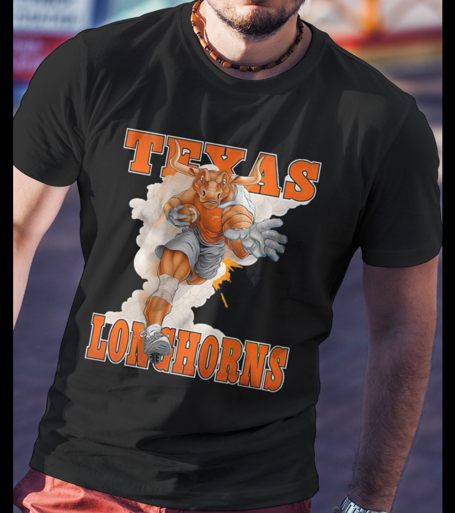 Texas Longhorns Mascot Charging Forward T-Shirt