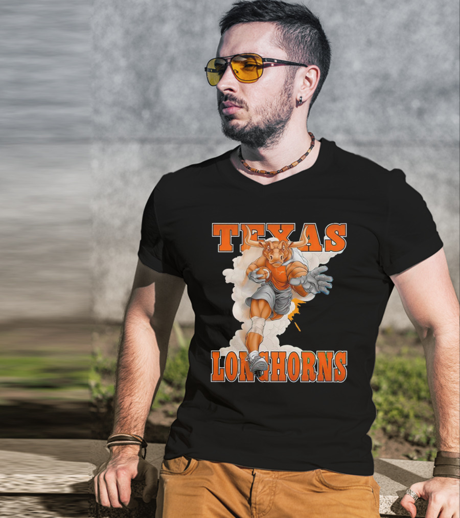 Texas Longhorns Mascot Charging Forward T-Shirt