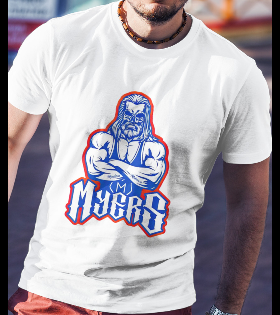 Brian Myers Skull Muscular Icon M Tattoo T-Shirt