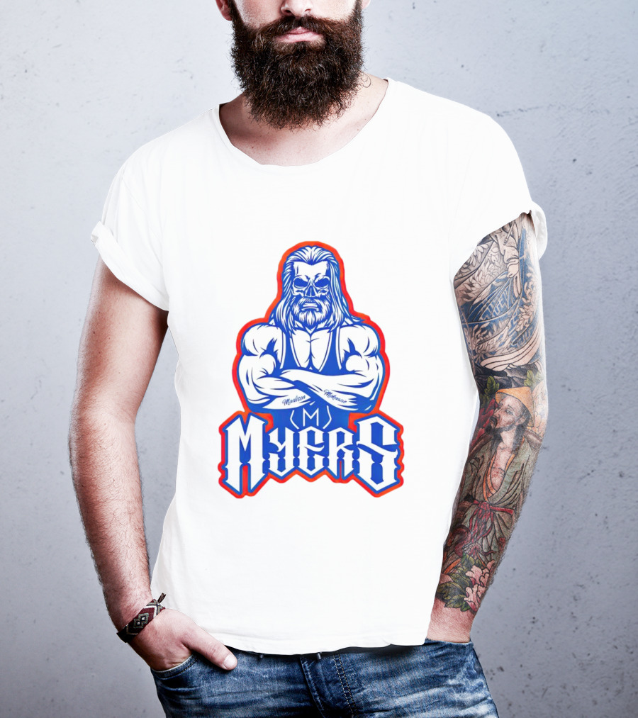 Brian Myers Skull Muscular Icon M Tattoo T-Shirt