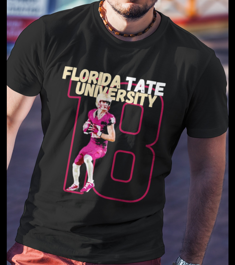 Florida Tate University Football 18 Hopkins Player Action T-Shirt