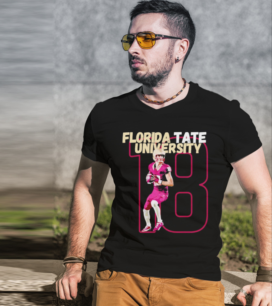 Florida Tate University Football 18 Hopkins Player Action T-Shirt