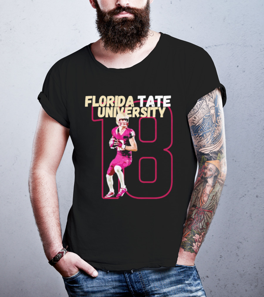 Florida Tate University Football 18 Hopkins Player Action T-Shirt