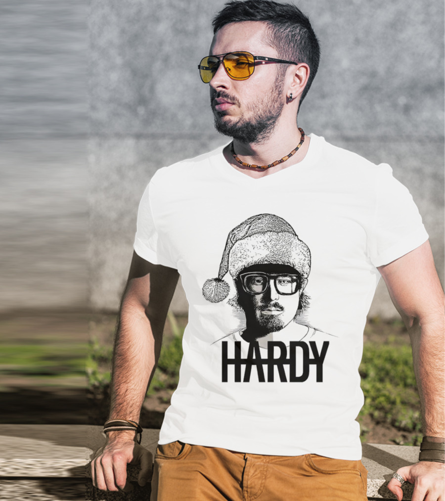 HARDY Santa Hat Christmas T-Shirt