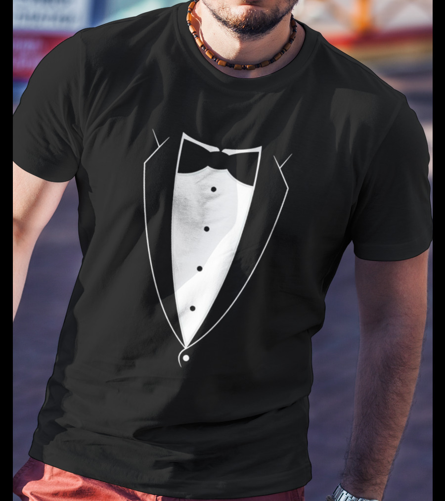 Bow Tie Tuxedo Suit Formal Attire T-Shirt