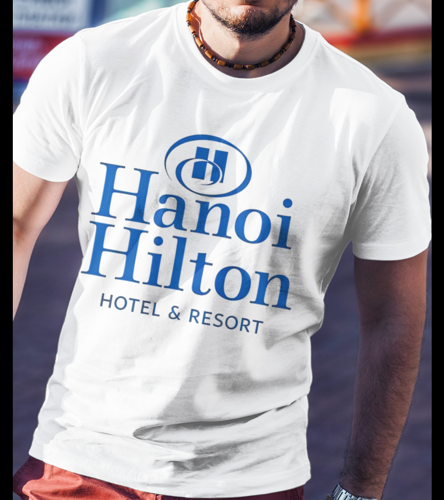 Hanoi Hilton Hotel And Resort Logo Emblem T-Shirt