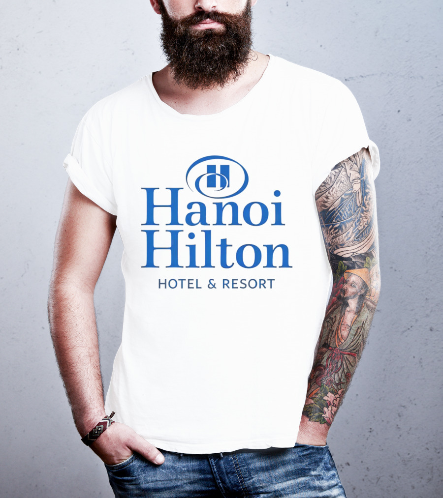 Hanoi Hilton Hotel And Resort Logo Emblem T-Shirt