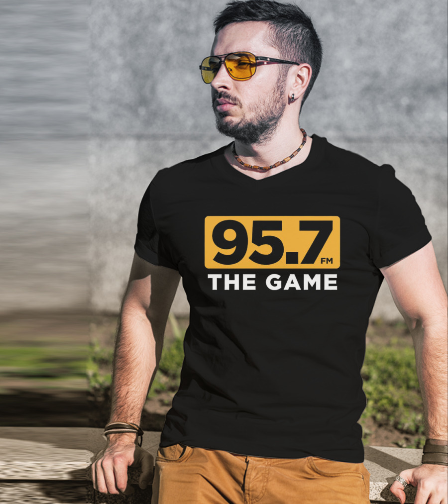 95.7 FM The Game Radio Station T-Shirt