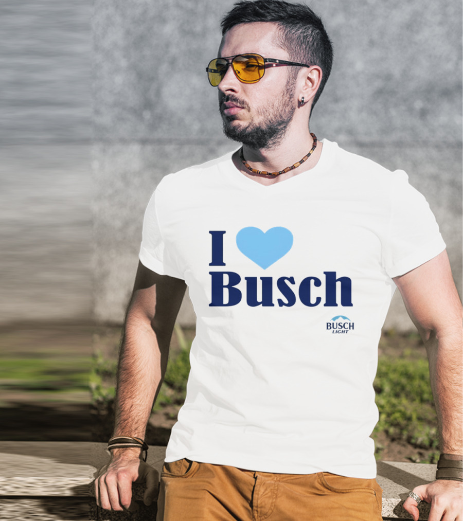 I Love Busch Light Busch Heart T-Shirt