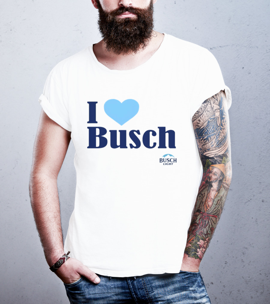 I Love Busch Light Busch Heart T-Shirt