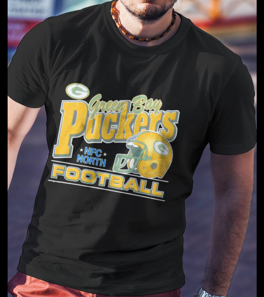 Green Bay Packers NFC North Football Helmet T-Shirt