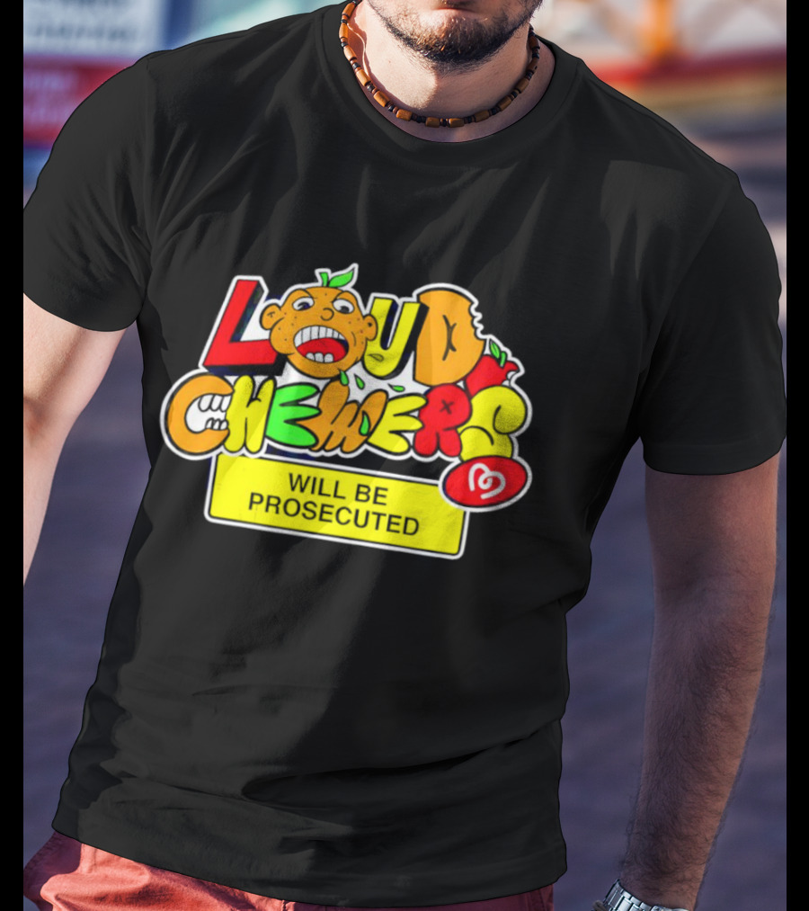 Loud Chewers Will Be Prosecuted Ice Cream Cartoon T-Shirt