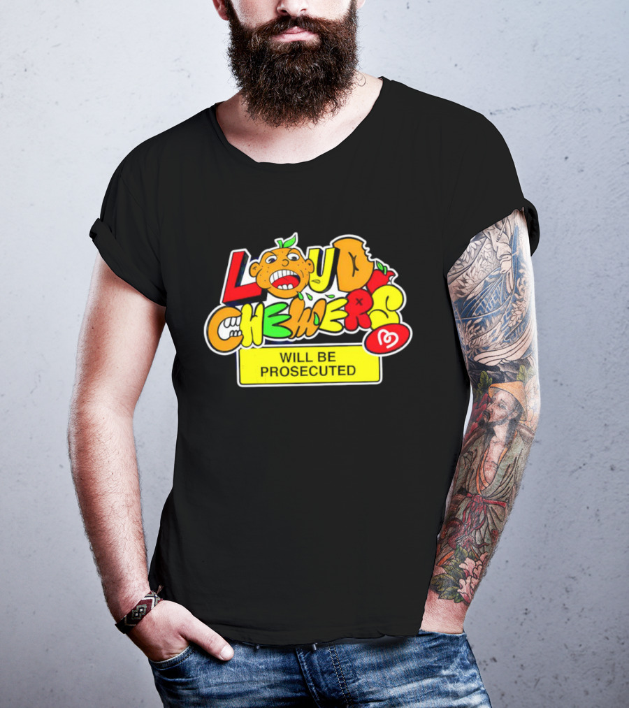 Loud Chewers Will Be Prosecuted Ice Cream Cartoon T-Shirt