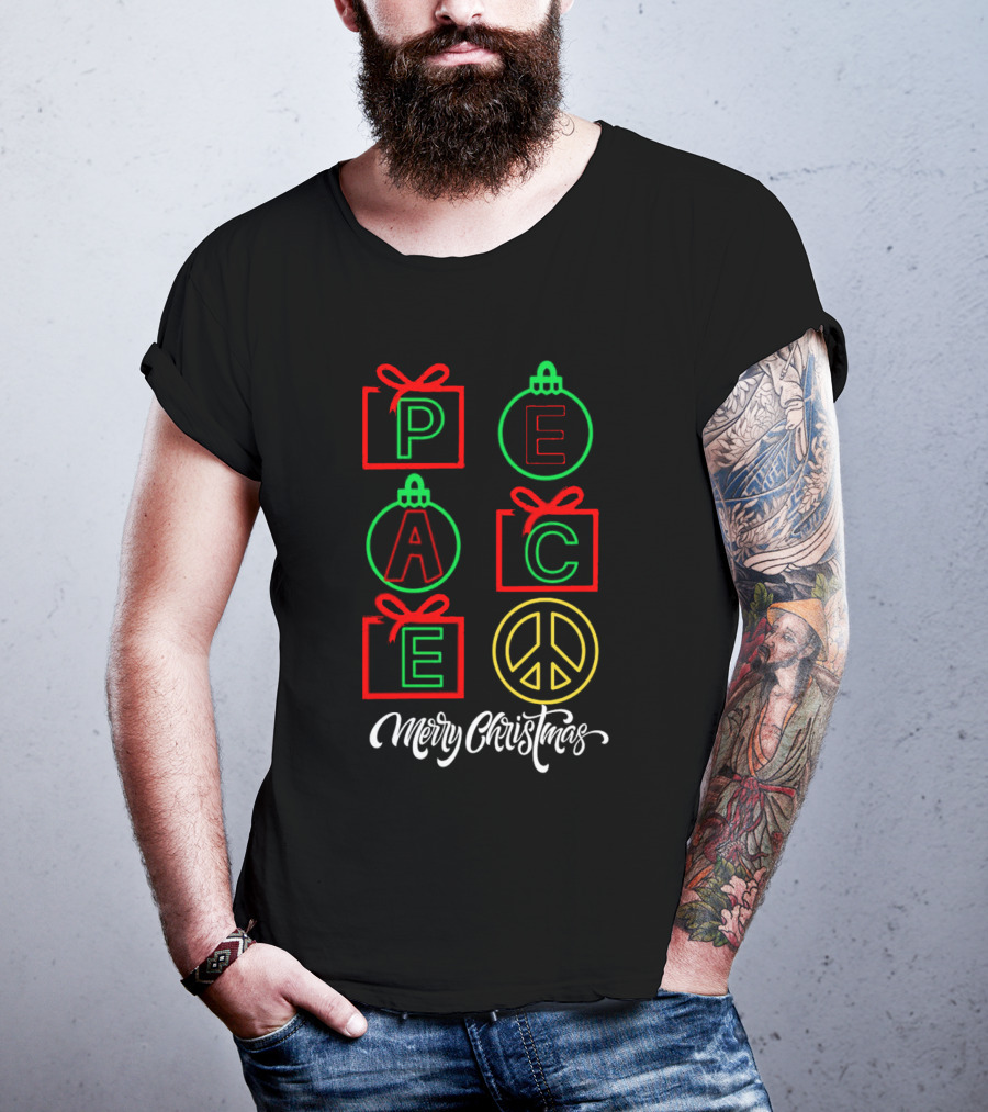 Peace Gift Ornaments Merry Christmas T-Shirt