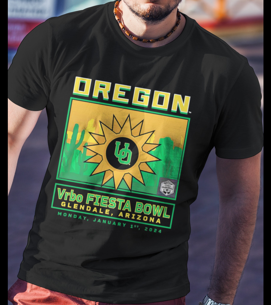 Oregon Ducks Vrbo Fiesta Bowl Glendale Arizona January 1st T-Shirt