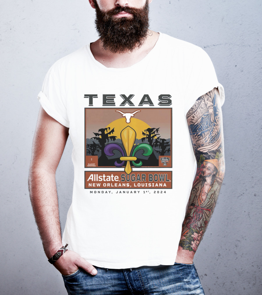 Texas Longhorns Allstate Sugar Bowl New Orleans January 1, T-Shirt