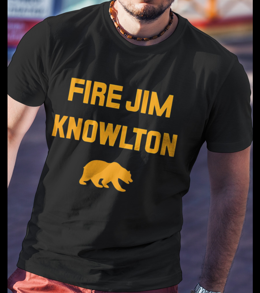 California Golden Bears Fire Jim Knowlton Bear T-Shirt