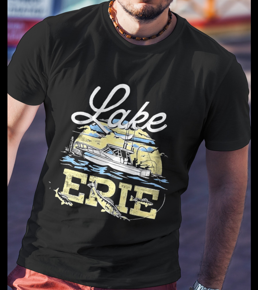 Lake Erie Boat Fishing T-Shirt