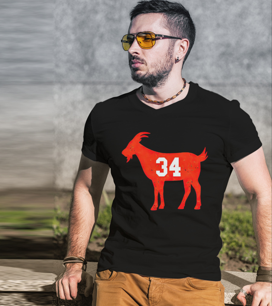 Walter Payton 34 Chicago Bears GOAT T-Shirt