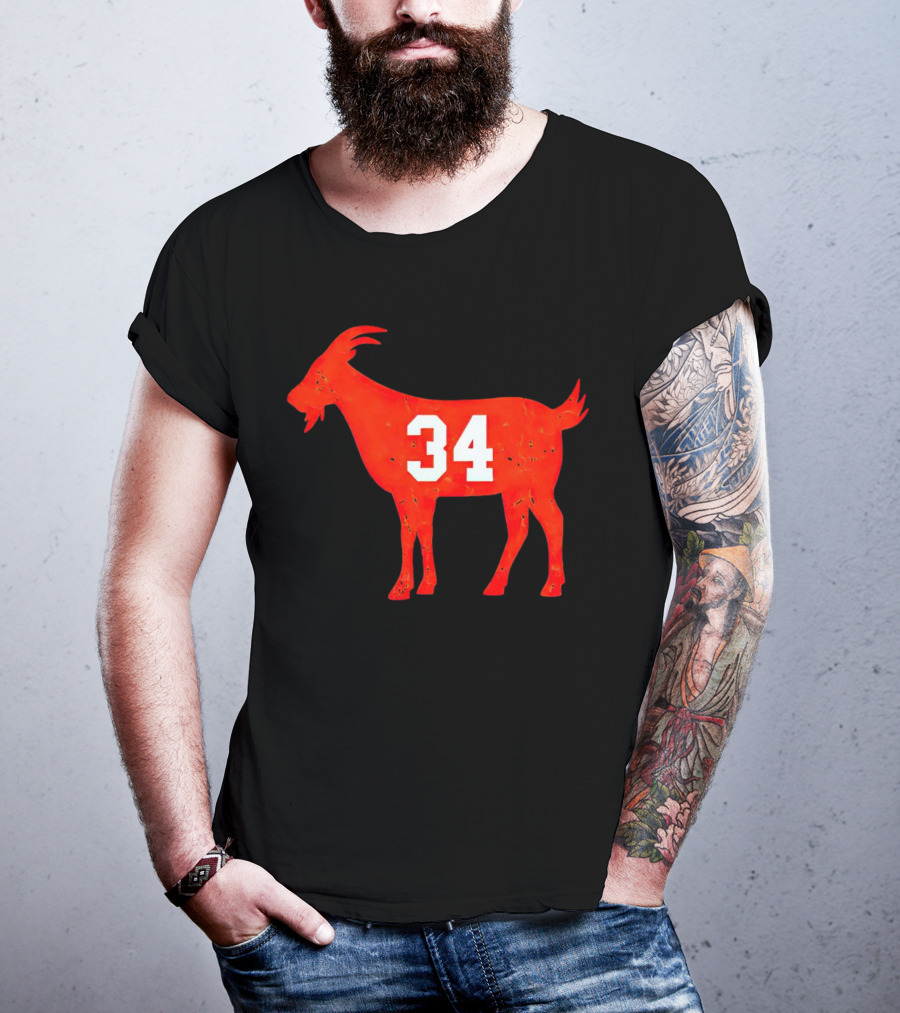 Walter Payton 34 Chicago Bears GOAT T-Shirt