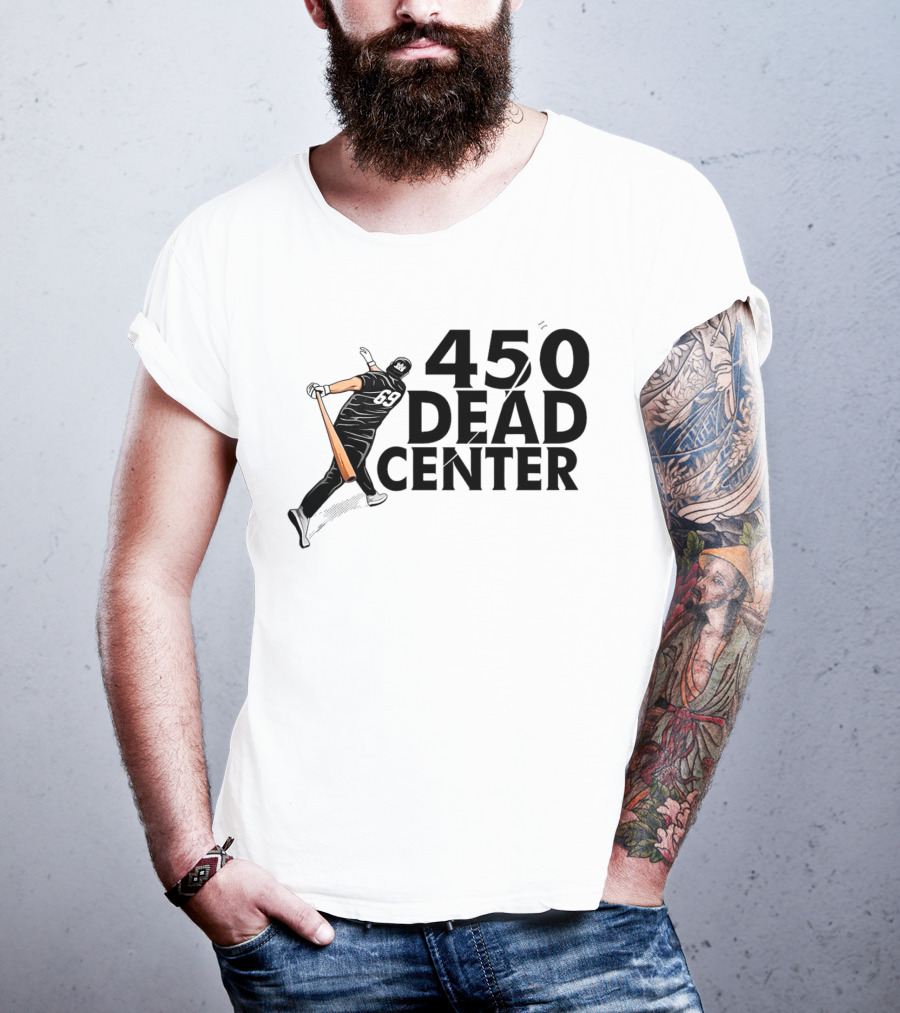 450 Dead Center Baseball Player Swinging T-Shirt