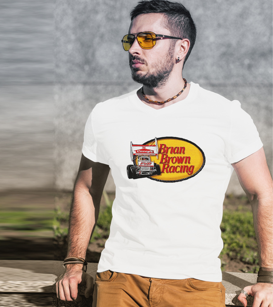 Brian Brown Racing Casey's FVP Sprint Car Racing T-Shirt