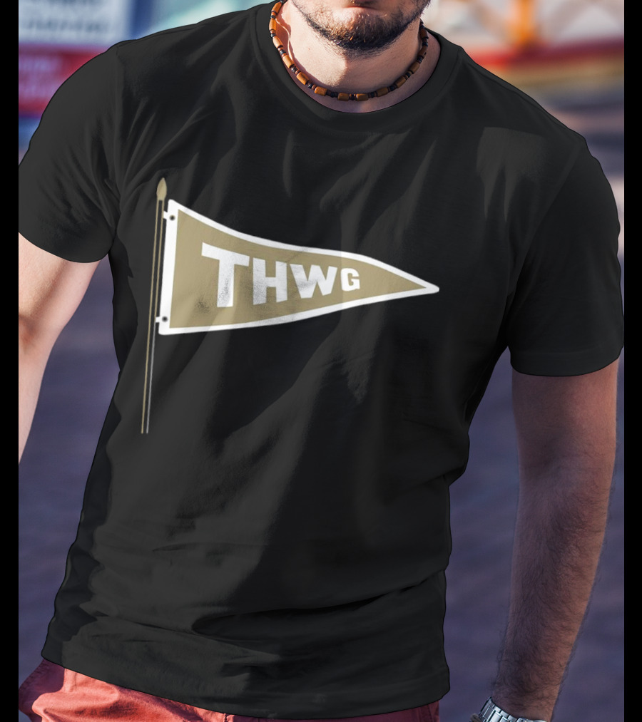 Georgia Tech THWG Gold Pennant Flag T-Shirt