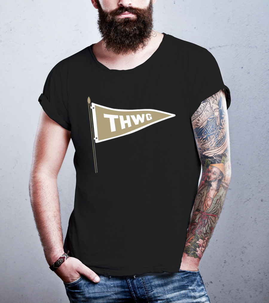 Georgia Tech THWG Gold Pennant Flag T-Shirt
