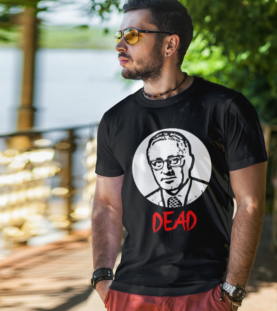 Henry Kissinger Dead Black And White T-Shirt