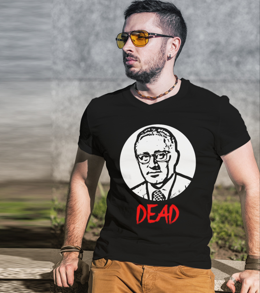 Henry Kissinger Dead Black And White T-Shirt