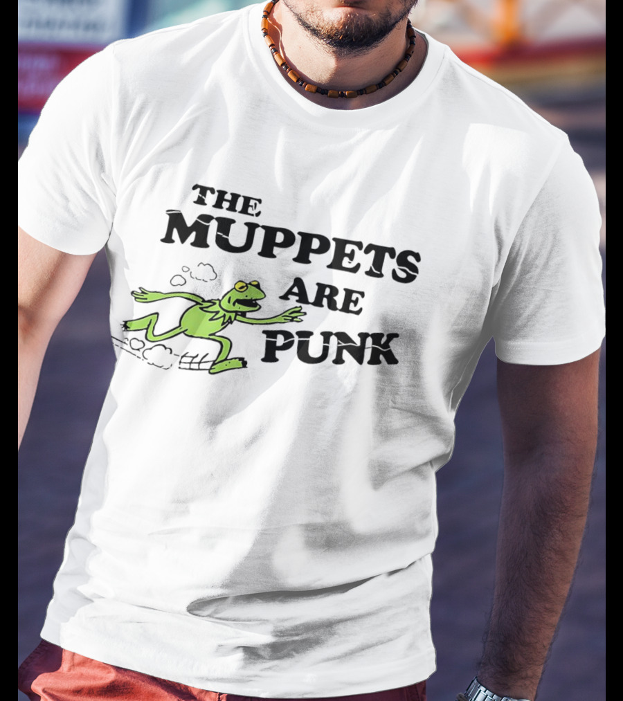 Peace Love Karate Heart Karate The Muppets Are Punk T-Shirt