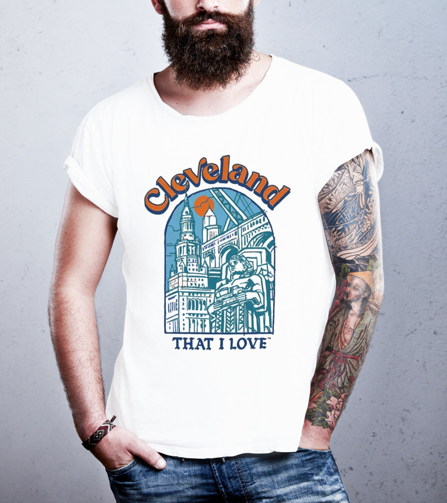 Cleveland That I Love Skyline Architecture T-Shirt