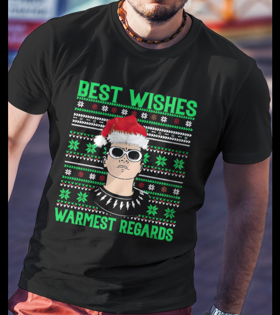Best Wishes Warmest Regards David Rose Christmas T-Shirt