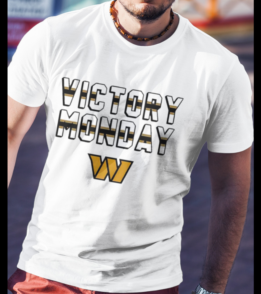 Victory Monday Washington Commanders W T-Shirt