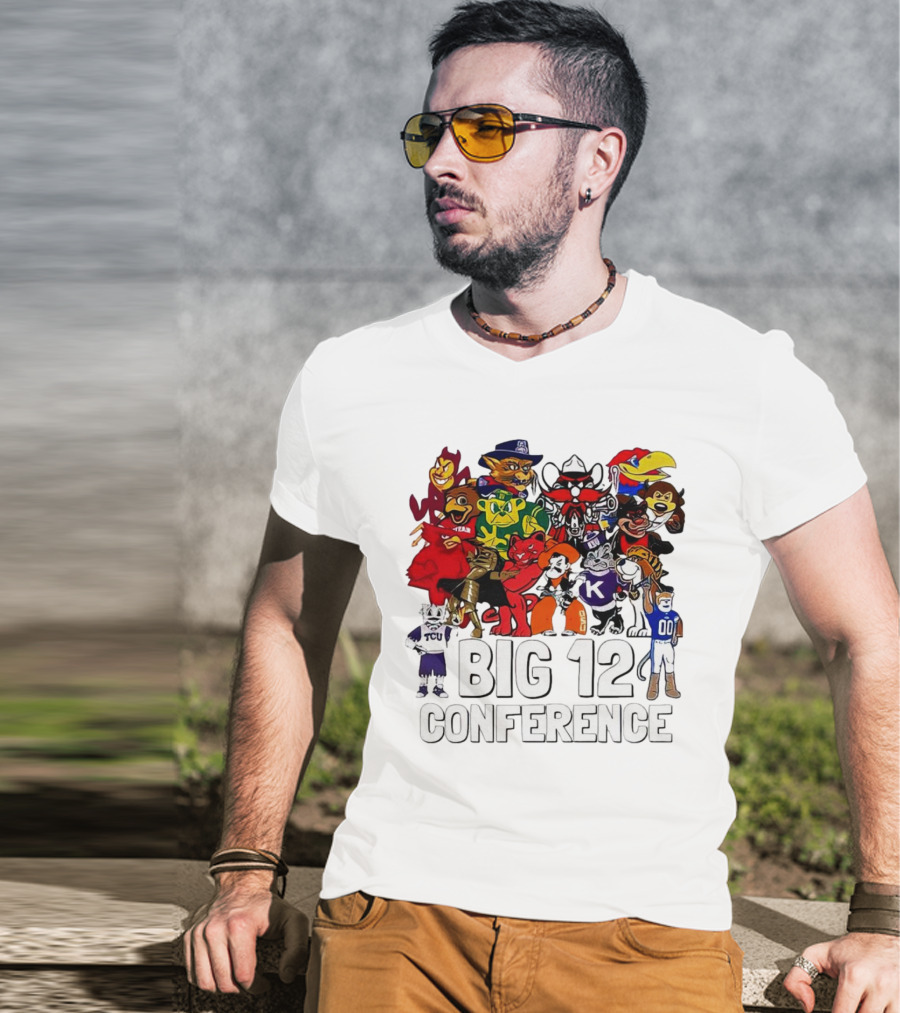 Big 12 Conference Football Mascots Collection T-Shirt
