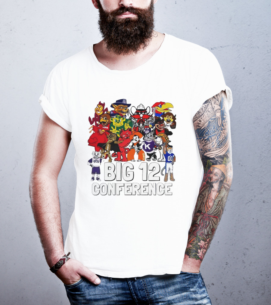 Big 12 Conference Football Mascots Collection T-Shirt