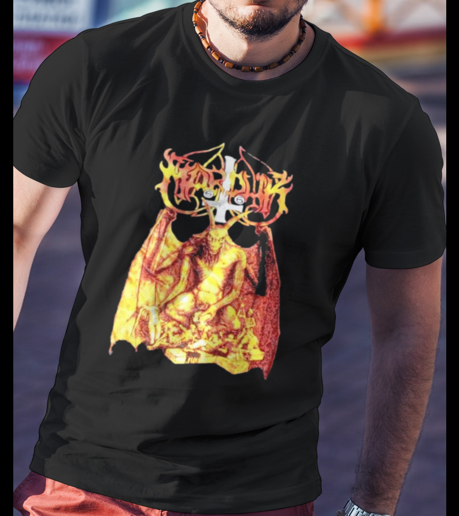Marduk Demon Goat Occult Symbolism With Satanic T-Shirt