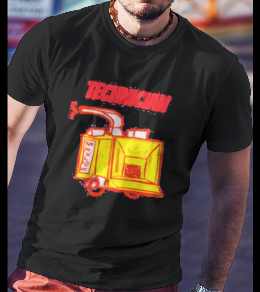Salty Cracker Technician Vintage Machine T-Shirt