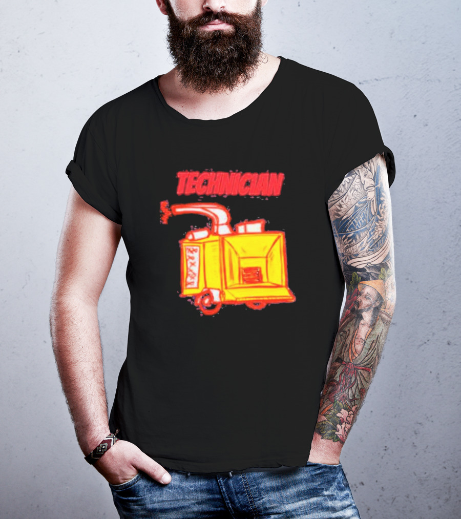 Salty Cracker Technician Vintage Machine T-Shirt