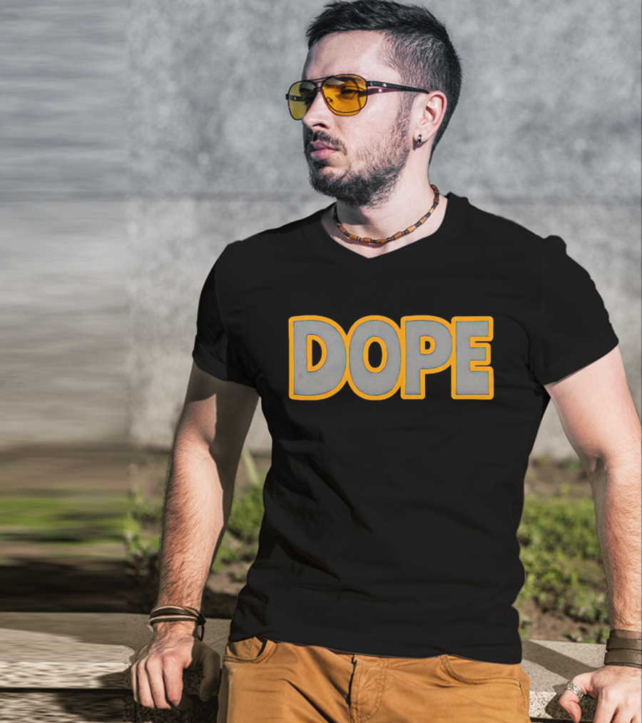 John Felix Dope Bold Yellow Outline T-Shirt