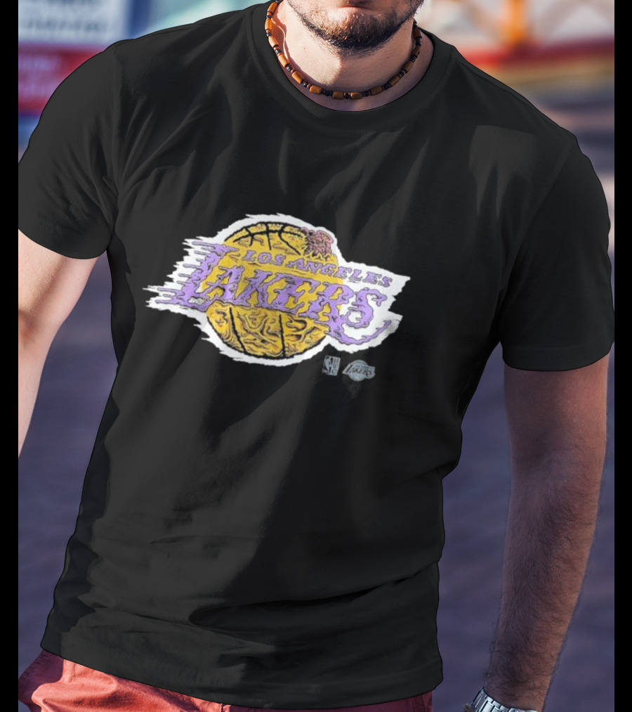 Los Angeles Lakers NBA Basketball Logo Deconstructed T-Shirt