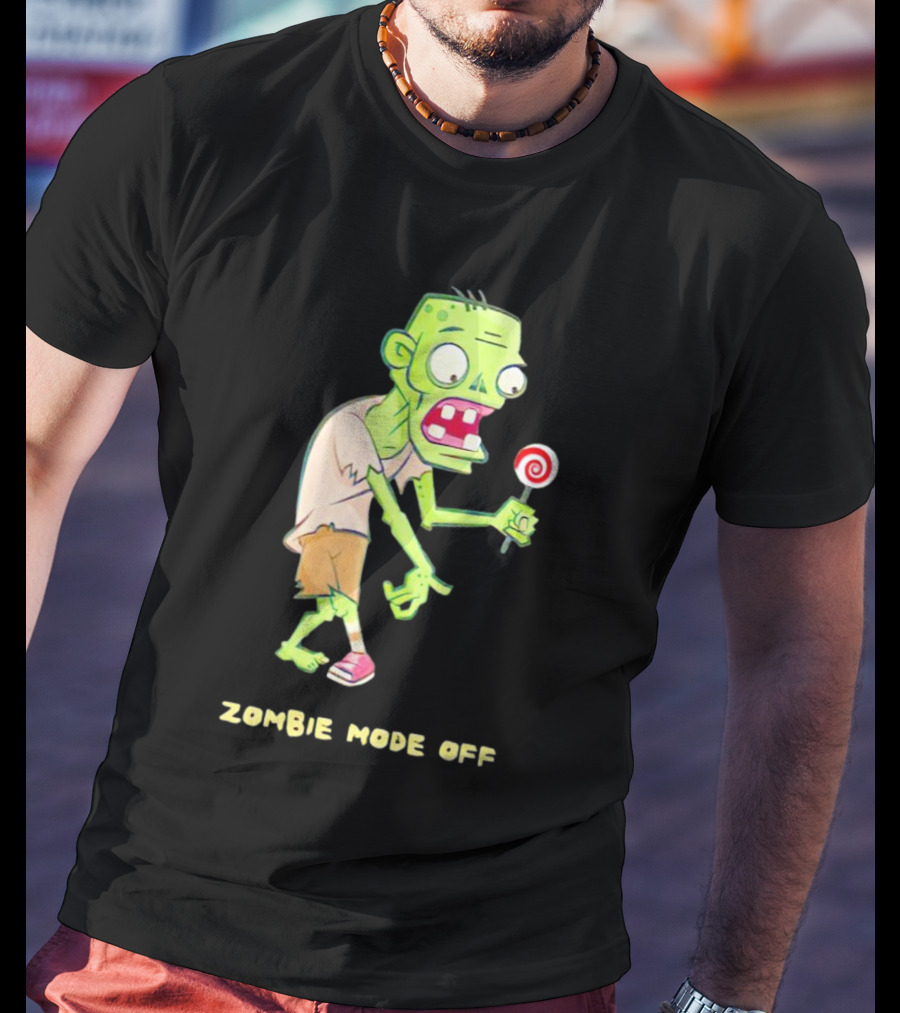 ZOMBIE MODE OFF LOLLIPOP CHARACTER VIBRANT T-Shirt