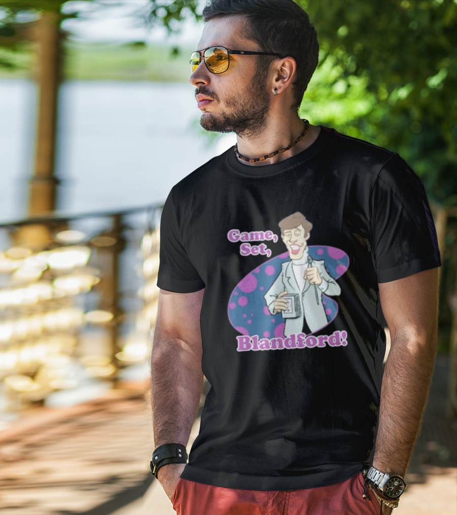 Game Set Blandford Comedy Microphone T-Shirt